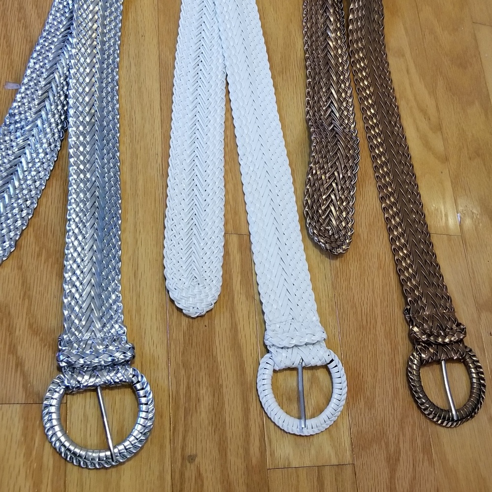 Bundle & Save! Braided Belts, Set of Three